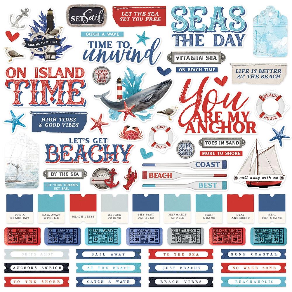 SV Vintage Seas - Combo Sticker 30,5x30,5 cm